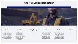 Asteroid Mining Extracting Space Resources Minerals PPT Sample ST AI Interactive Analytical