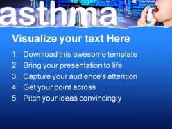 Asthma medical powerpoint templates and powerpoint backgrounds 0411