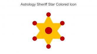 Astrology Sheriff Star Colored Icon In Powerpoint Pptx Png And Editable Eps Format