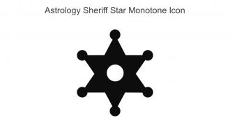 Astrology Sheriff Star Monotone Icon In Powerpoint Pptx Png And Editable Eps Format