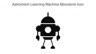 Astromech Learning Machine Monotone Icon In Powerpoint Pptx Png And Editable Eps Format