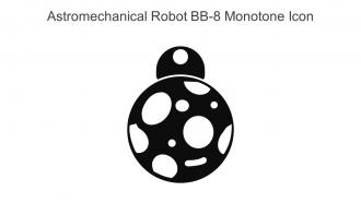 Astromechanical Robot BB 8 Monotone Icon In Powerpoint Pptx Png And Editable Eps Format