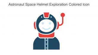 Astronaut Space Helmet Exploration Colored Icon In Powerpoint Pptx Png And Editable Eps Format