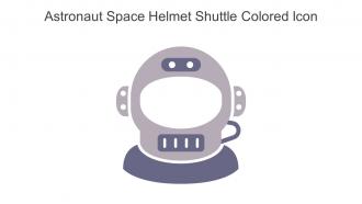 Astronaut Space Helmet Shuttle Colored Icon In Powerpoint Pptx Png And Editable Eps Format
