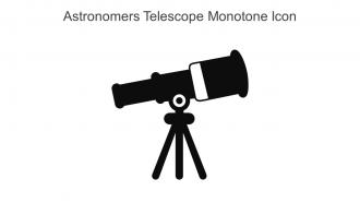 Astronomers Telescope Monotone Icon In Powerpoint Pptx Png And Editable Eps Format