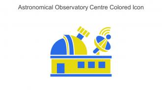Astronomical Observatory Centre Colored Icon In Powerpoint Pptx Png And Editable Eps Format