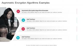 Asymmetric Encryption Algorithms Examples In Powerpoint And Google Slides Cpb