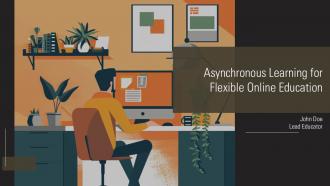 Asynchronous Learning Flexible Education Online Courses PPT Template ST AI