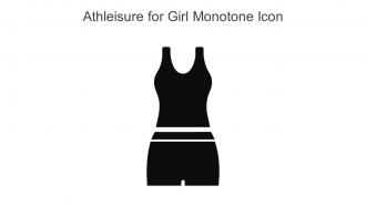 Athleisure For Girl Monotone Icon In Powerpoint Pptx Png And Editable Eps Format