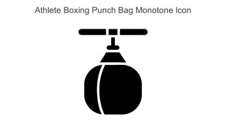 Athlete Boxing Punch Bag Monotone Icon In Powerpoint Pptx Png And Editable Eps Format