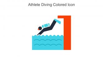 Athlete Diving Colored Icon In Powerpoint Pptx Png And Editable Eps Format