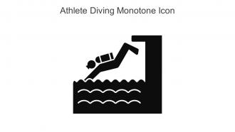 Athlete Diving Monotone Icon In Powerpoint Pptx Png And Editable Eps Format