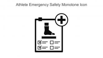 Athlete Emergency Safety Monotone Icon In Powerpoint Pptx Png And Editable Eps Format
