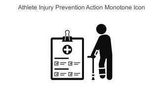 Athlete Injury Prevention Action Monotone Icon In Powerpoint Pptx Png And Editable Eps Format