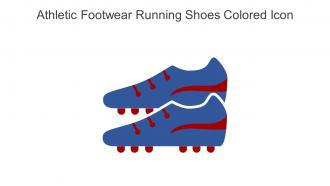 Athletic Footwear Running Shoes Colored Icon In Powerpoint Pptx Png And Editable Eps Format