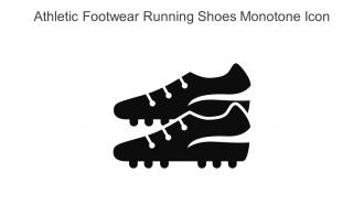 Athletic Footwear Running Shoes Monotone Icon In Powerpoint Pptx Png And Editable Eps Format