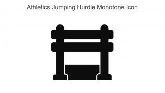 Athletics Jumping Hurdle Monotone Icon In Powerpoint Pptx Png And Editable Eps Format