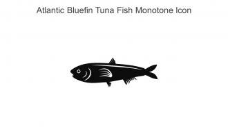 Atlantic Bluefin Tuna Fish Monotone Icon In Powerpoint Pptx Png And Editable Eps Format