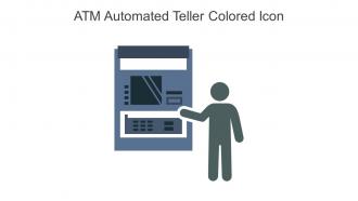 ATM Automated Teller Colored Icon In Powerpoint Pptx Png And Editable Eps Format