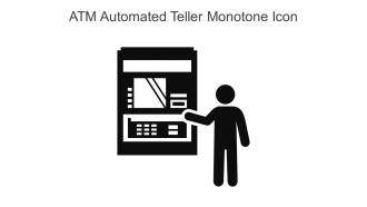ATM Automated Teller Monotone Icon In Powerpoint Pptx Png And Editable Eps Format
