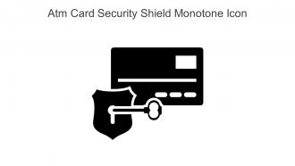 Atm Card Security Shield Monotone Icon In Powerpoint Pptx Png And Editable Eps Format