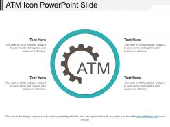 Atm icon powerpoint slide