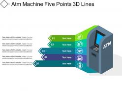 Atm Machine Five Points 3d Lines