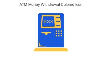 Atm Money Withdrawal Colored Icon In Powerpoint Pptx Png And Editable Eps Format