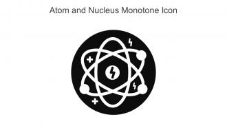 Atom And Nucleus Monotone Icon In Powerpoint Pptx Png And Editable Eps Format
