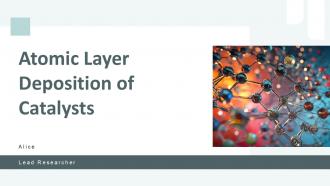 Atomic Layer Deposition Of Catalysts PPT Guidelines ACP