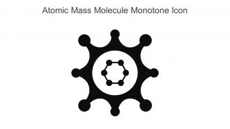 Atomic Mass Molecule Monotone Icon In Powerpoint Pptx Png And Editable Eps Format