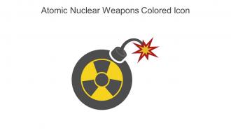 Atomic Nuclear Weapons Colored Icon In Powerpoint Pptx Png And Editable Eps Format