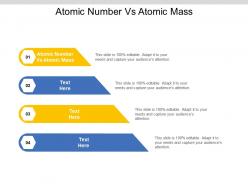 Atomic number vs atomic mass ppt powerpoint presentation infographic template brochure cpb