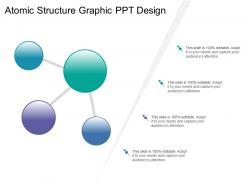 Atomic structure graphic ppt design