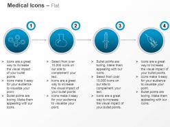 Atoms flask syringe dropper ppt icons graphics