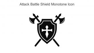 Attack Battle Shield Monotone Icon In Powerpoint Pptx Png And Editable Eps Format