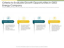 Attaining Business Leadership In Renewable Criteria To Evaluate Growth Opportunities