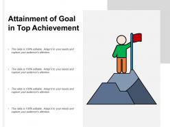 Attainment of goal in top achievement
