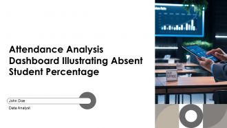 Attendance Analysis Dashboard Illustrating Absent Student Percentage PPT PowerPoint AT
