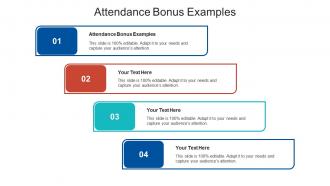 Attendance bonus examples ppt powerpoint presentation file demonstration cpb