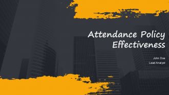 Attendance Policy Effectiveness PPT Outline AT