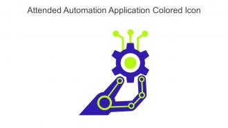 Attended Automation Application Colored Icon In Powerpoint Pptx Png And Editable Eps Format