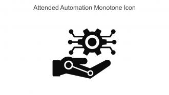 Attended Automation Monotone Icon In Powerpoint Pptx Png And Editable Eps Format
