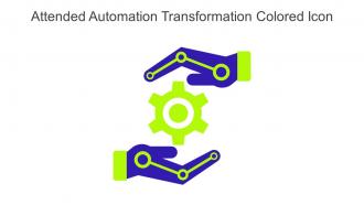 Attended Automation Transformation Colored Icon In Powerpoint Pptx Png And Editable Eps Format
