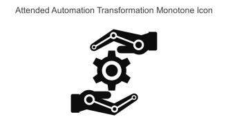 Attended Automation Transformation Monotone Icon In Powerpoint Pptx Png And Editable Eps Format