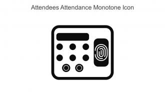 Attendees Attendance Monotone Icon In Powerpoint Pptx Png And Editable Eps Format