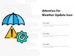 Attention for weather update icon