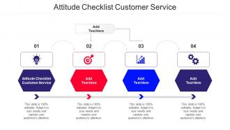 Attitude Checklist Customer Service Ppt Powerpoint Presentation Gallery Cpb