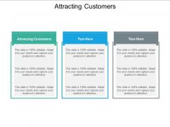 Attracting customers ppt powerpoint presentation show brochure cpb