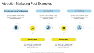 Attraction Marketing Post Examples In Powerpoint And Google Slides Cpb